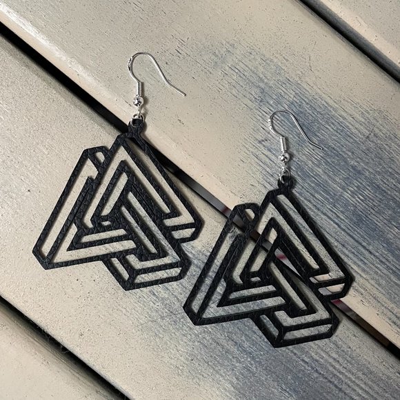 3/$35 Handmade Leather Earrings - Picture 11 of 15